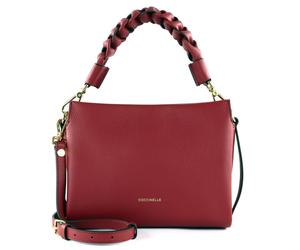 COCCINELLE Crossbody Double Grainy Leather Sangria / Skin