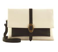 Coccinelle Dorian Bicolor Handbag Grained Leather Blanco/Noir