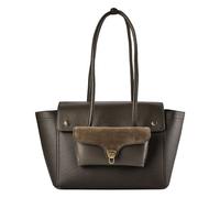 Coccinelle Double Beat Borsa a spalla Vera Pelle 33 cm verde