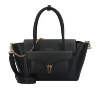 Coccinelle Double Beat Grained Leather Handbag Noir