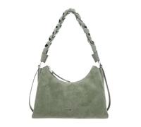 Coccinelle Double Beat Grained Leather Handbag Greenery