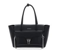 Coccinelle Double Beat Grained Leather Handbag Noir