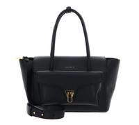 Coccinelle Double Beat Grained Leather Handbag Noir