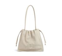Coccinelle Dulse Borsa a secchiello beige, pelle bovina ruvida, donna