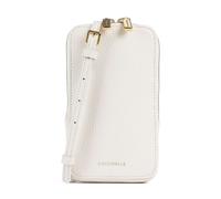 Coccinelle Flor Borsetta porta cellulare bianco, pelle granulata, donna