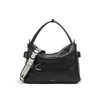 Coccinelle Gretel Ribbon Borsa hobo nero, pelle granulata, donna