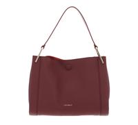 COCCINELLE Handbag Double Grainy Leather Brandy / Gren. Red