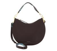 COCCINELLE Handbag Double Grainy Leather Brunette / Arctic Blue