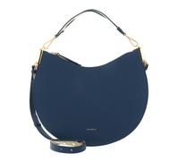 COCCINELLE Handbag Double Grainy Leather Deep Blue / Sandshell