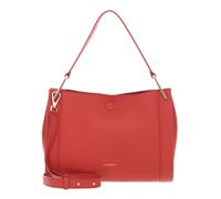 COCCINELLE Handbag Double Grainy Leather Grena. Red / Rosew