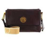 COCCINELLE Handbag Grained Leather Dark Brown