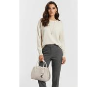 Coccinelle Leather Medium Satchel Bag In Cream Taglia: OS | Borse a mano Outlet | Donna | Bianco