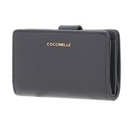 Coccinelle Metallic Soft Mini Wallet Grained Leather Grafite