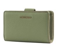 Coccinelle Metallic Soft Mini Wallet Grained Leather Greenery