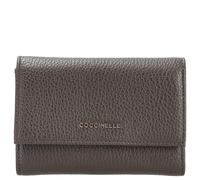 Coccinelle Pelle portafoglio Metallic Soft Wallet Grainy Leather Fango verde scuro