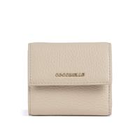COCCINELLE Metallic Soft Wallet Grained Leather Sandshell