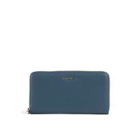 Coccinelle Metallic Soft Portafoglio blu, pelle granulata, donna