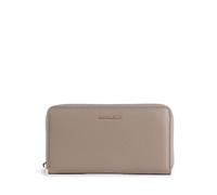 Coccinelle Metallic Soft Portafoglio grigio, pelle granulata, donna