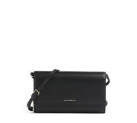 Coccinelle Metallic Soft Portafoglio nero, pelle granulata, donna