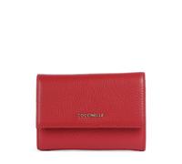 Coccinelle Metallic Soft Portafoglio rosso, pelle, donna