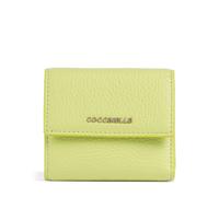Coccinelle Metallic Soft Portafoglio verde, pelle granulata, donna