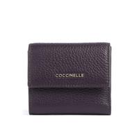 Coccinelle Metallic Soft Wallet Grained Leather Prune
