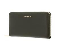 Coccinelle Metallic Soft Portafoglio verde scuro, pelle, donna