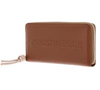 Coccinelle Pelle portafoglio Metallic Soft Wallet Grained Leather Cognac/Rosette marrone
