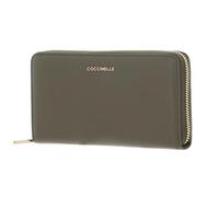 Coccinelle Metallic Soft Wallet Grained Leather Laurel Green