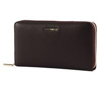 Coccinelle Metallic Soft Wallet Grained Leather Prune