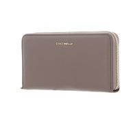 Coccinelle Metallic Soft Wallet Grained Leather Warm Taupe