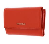Coccinelle Metallic Soft Wallet Grainy Leather Gazpacho
