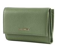 COCCINELLE Metallic Soft Wallet Grainy Leather Greenery