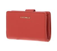Coccinelle Metallic Soft Portafoglio corallo, pelle, donna