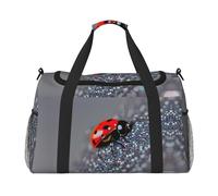 Coccinelle modello infinito stampa maculata bagaglio a mano per donne uomini borsa a tracolla weekender per yoga viaggio must-have, nero, Taglia unica