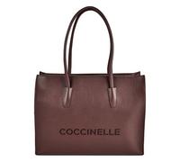 Coccinelle Myrtha Borsa a spalla Vera Pelle 40 cm Vano porta PC rosso