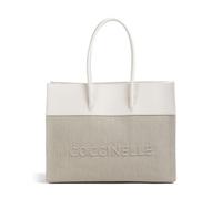 Coccinelle Myrtha Borsa shopper beige, tela, donna