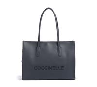 Coccinelle Myrtha Borsa shopper blu, pelle granulata, donna