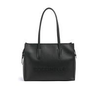 Coccinelle Myrtha Borsa shopper nero, pelle di vacchetta grana, donna