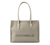 Coccinelle Myrtha Borsa shopper Vera Pelle 36 cm bianco