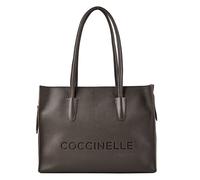 Coccinelle Myrtha Borsa shopper Vera Pelle 36 cm marrone
