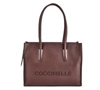 Coccinelle Myrtha Borsa shopper Vera Pelle 36 cm rosso