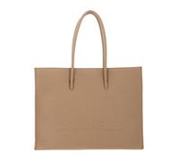 COCCINELLE Myrtha Maxi Log Handbag Grained Leather Fresh Beige