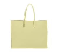 Coccinelle Myrtha Maxi Log Handbag Grained Leather Lime Wash