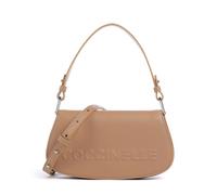 Coccinelle Myrtha Maxi Logo Borsa a spalla marrone, pelle granulata, donna
