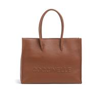 Coccinelle Myrtha Maxi Logo Borsa shopper marrone, pelle, donna