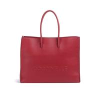 Coccinelle Myrtha Maxi Logo Borsa shopper rosso, pelle, donna