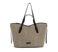 Coccinelle New Never Without Bag Bicolor Straw Handbag Multi Noir/Noir