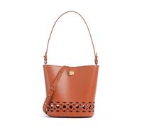 Coccinelle Nikla Monogram Sangallo Borsa a secchiello marrone, pelle a grana fine, donna