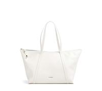 Coccinelle Nory Borsa shopper bianco, pelle granulata, donna
